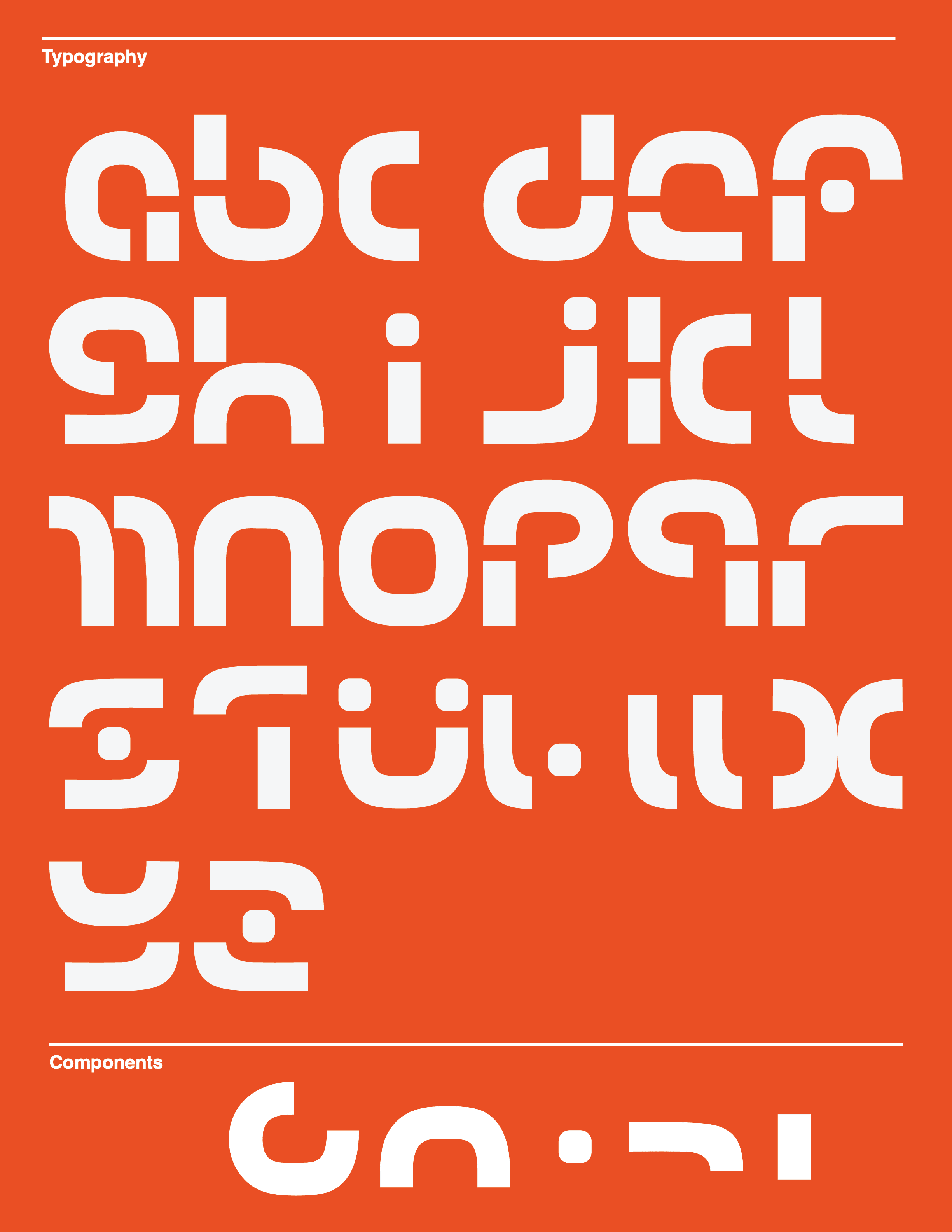 Modular alphabet — orange